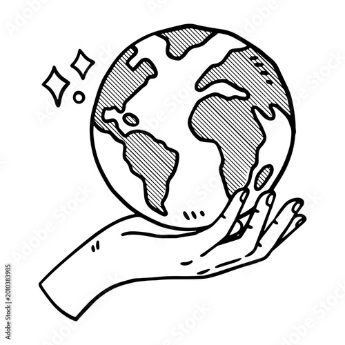 Environment Day Hand Drawn