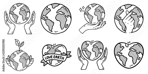 Environment Day Hand Drawn
