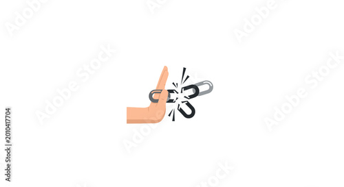 Photos Hand holding metal hook device.