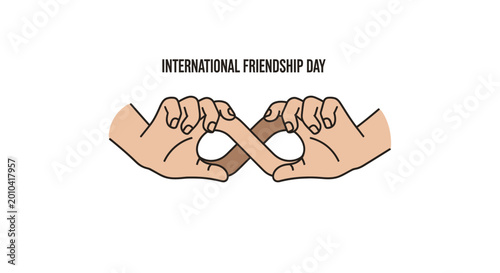Фотография Hands making pinky promise together.