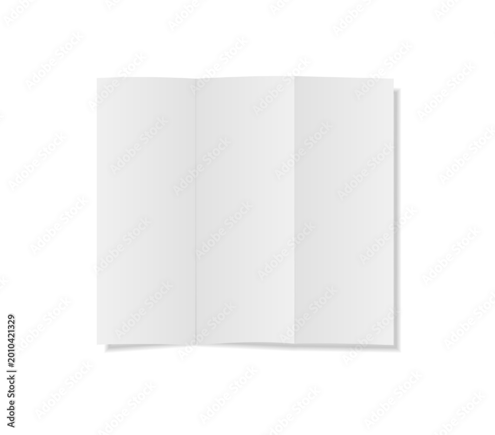 Naklejka premium Blank Vector mock up featuring clean white pages, realistic 3D rendering with soft shadows ideal for showcasing custom cover artwork and branding materials.