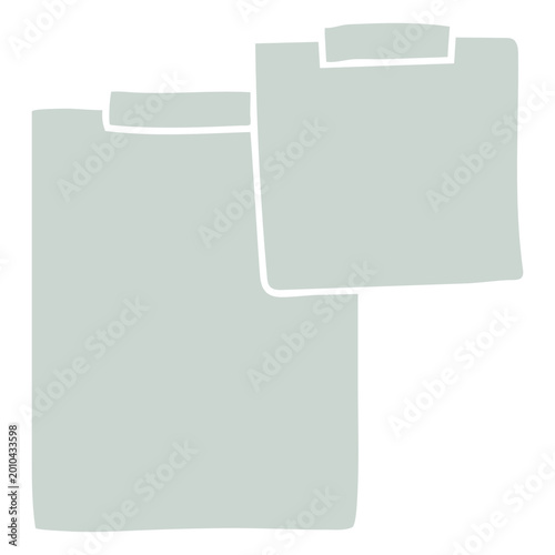 Photography Green papers and cardboard for jotting down notes