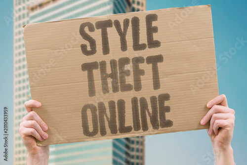 Obraz na płótnie "Style Theft Online" Digital platforms distribute AI art that replicates living artist styles without any attribution or prior permission