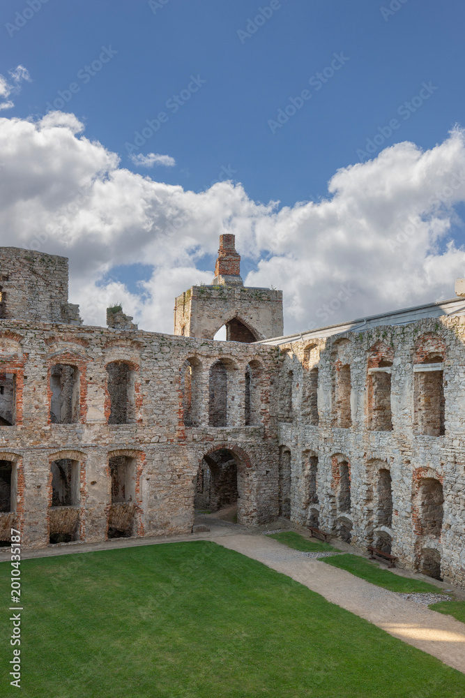 Fototapeta premium Ruins of 17th century Krzyztopor castle, italian style palazzo in fortezza, Ujazd, Poland
