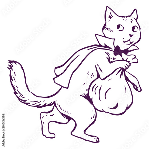 Foto Thief cat with a cape