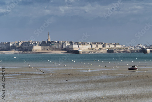 Fotografie The ramparts of Saint-Malo, Brittany, France.