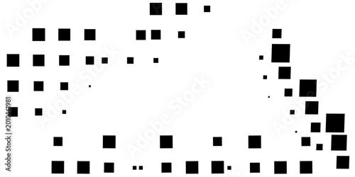 Fényképezés Pixel dissolved disperse mosaic background