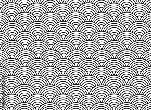 seamless wave pattern geometric abstract background vector illustration