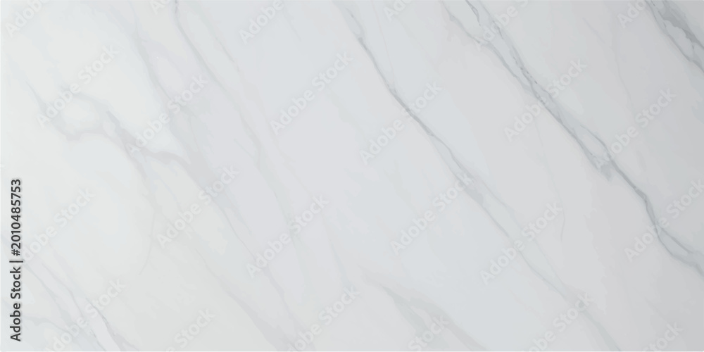 Fototapeta premium Elegant white marble texture with grey veins, closeup stone surface background