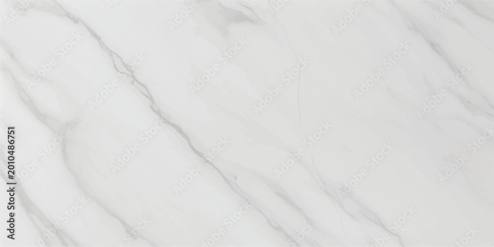 Obraz premium Elegant white marble texture with grey veins, closeup stone surface background