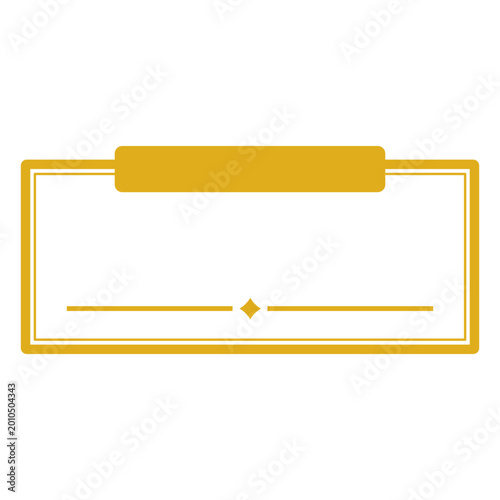 Konstfotografi Elegant yellow border design for versatile applications
