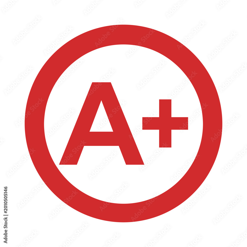 Obraz premium A Plus Grade Icon 