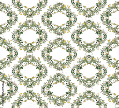 Motifs floral mimosa pour répétition ,motifs de surface