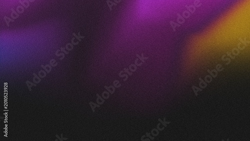 Dark Purple Magenta Black Grainy Noise Background, Neon Glowing Gradient Texture with Moody Tones, Abstract Vibrant Backdrop for Banner Header Poster Cover Flyer