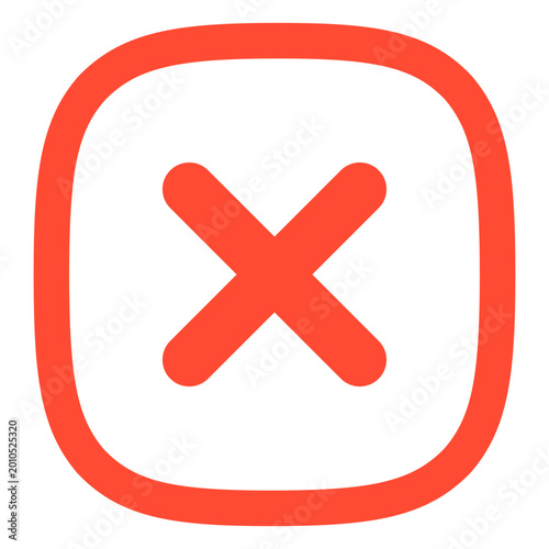 Φωτογραφία Bold cancel symbol design