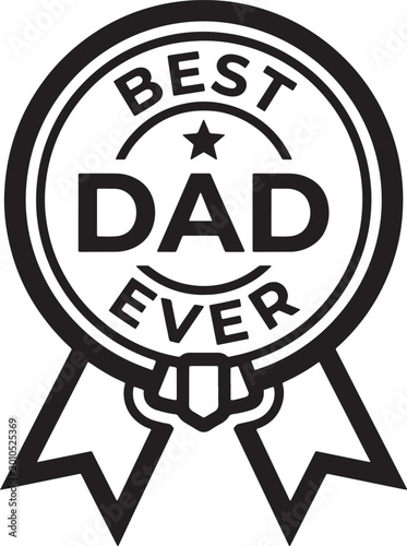 Best Dad Ever badge 