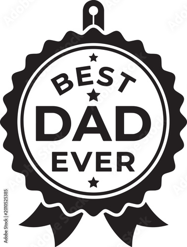 Best Dad Ever badge 