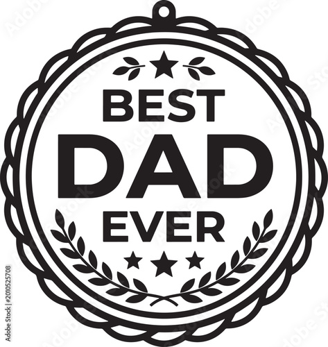 Best Dad Ever badge icon