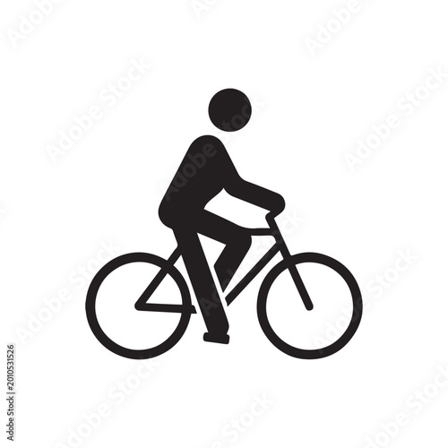 silhouette of a man riding a bike