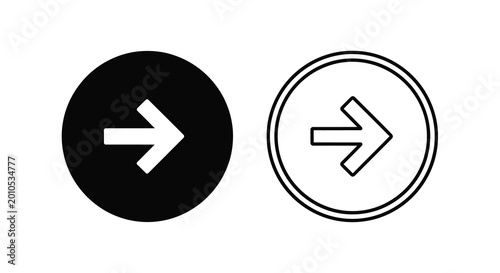 Free Download Arrow icons black and white two variations - GFXLoad