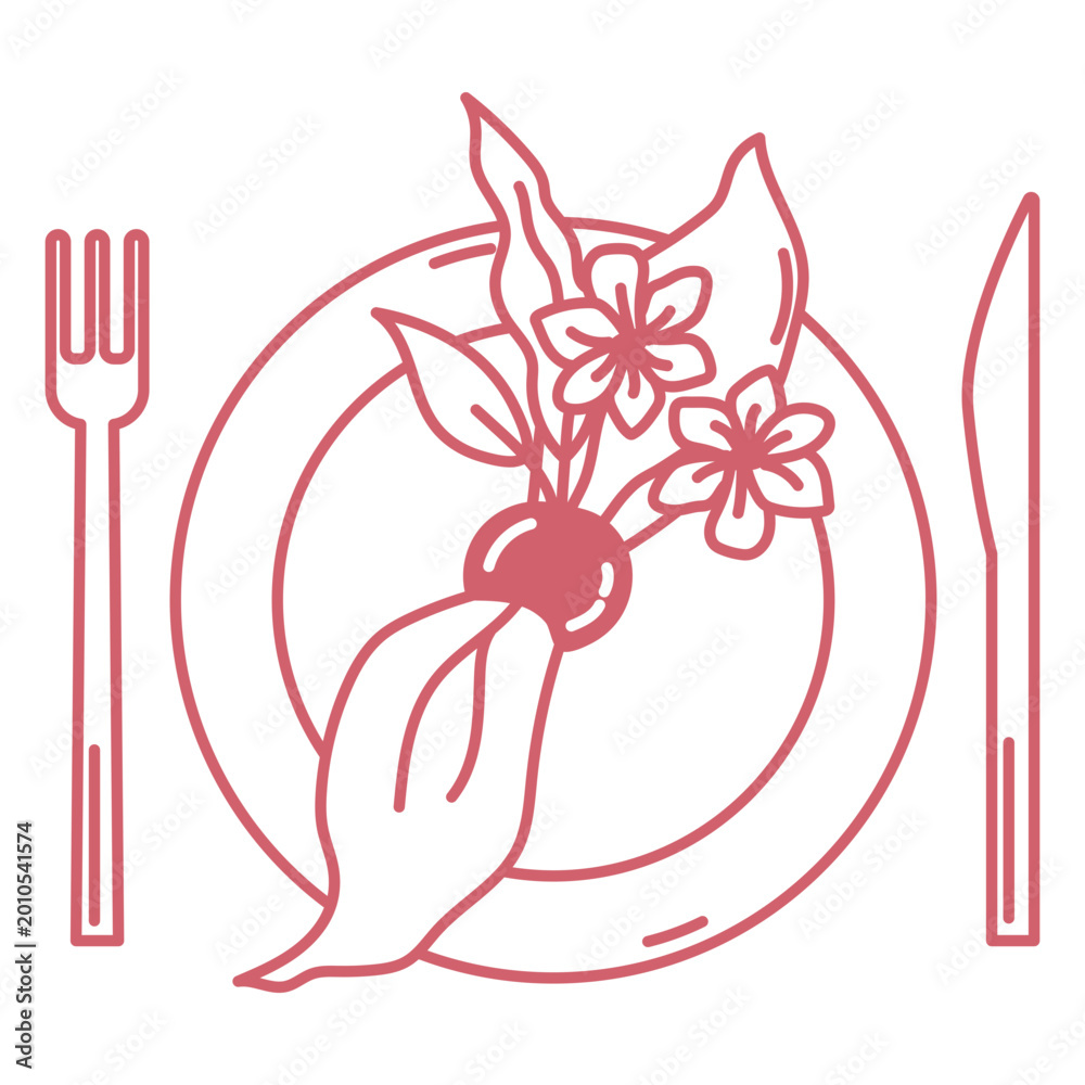 Fototapeta premium Flower plate