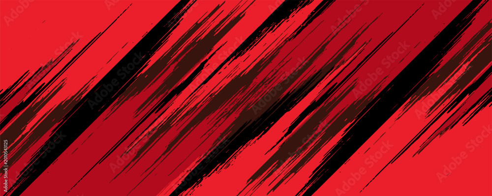 Obraz premium Modern abstract red effect pattern gradient grunge texture background. Dots pop art comics sport style illustration grunge speed lines Futuristic technology corporate concept