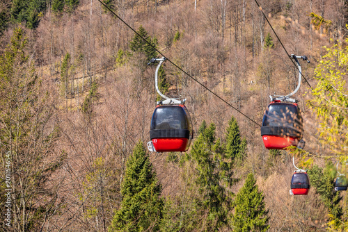Beskid Sądecki - kolejka gondolowa na Jaworzynę Krynicką.