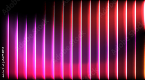 Abstract Red Purple Glowing Vertical Lines Gradient Background Futuristic Neon Light Design