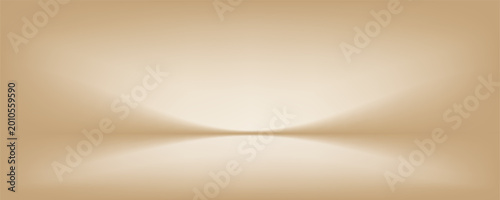 Photos Brown studio shot background with blank 3d Beige Podium and empty backdrop for P