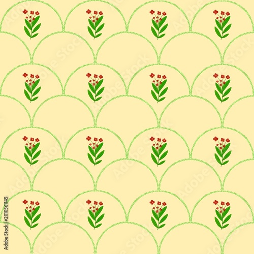 seamless pattern with flowers