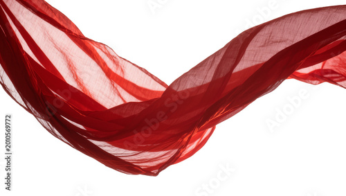 Cuadro en lienzo Flowing Crimson Fabric Drapery with Delicate Texture and Soft Light
