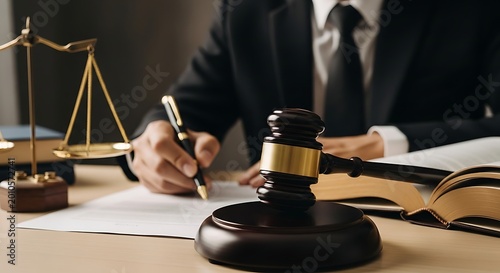 Law and order judge gavel scales of justice legal concepts