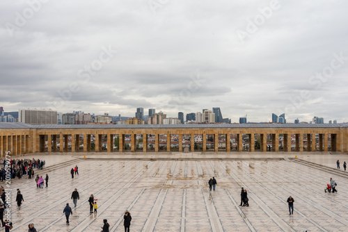 Ankara, Turkish, Turkey. Anitkabir mausoleum, mosque