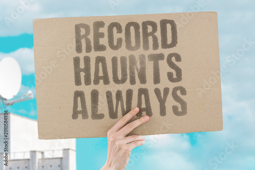 Tableau sur toile "Record Haunts Always" Background checks permanently restrict formerly incarcerated people from opportunities