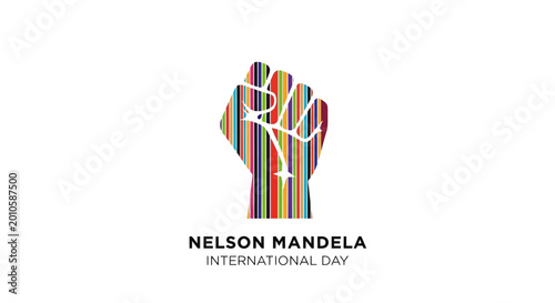 Fotografía Nelson Mandela International Day Logo Design.