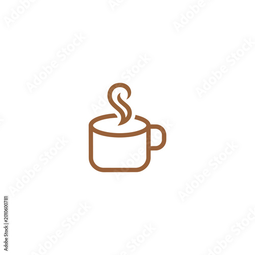 Minimalist Coffee Shop Logo Vector Icon