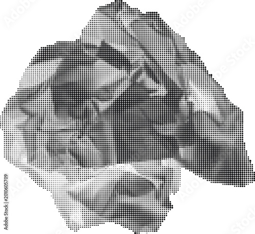A crumpled piece of paper lies on a surface with a transparent background effect.