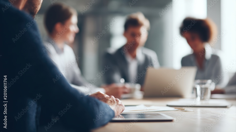 Fototapeta premium Business team meeting in office, teamwork concept