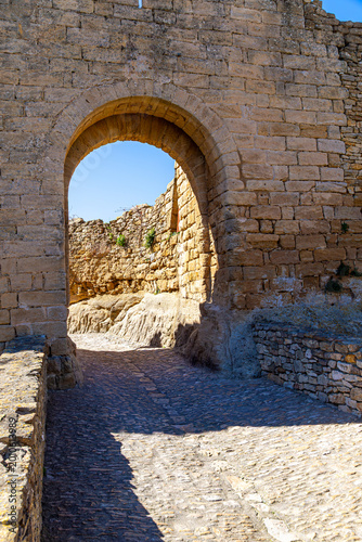 Medieval stone Peratallada town. Catalonia. Spain