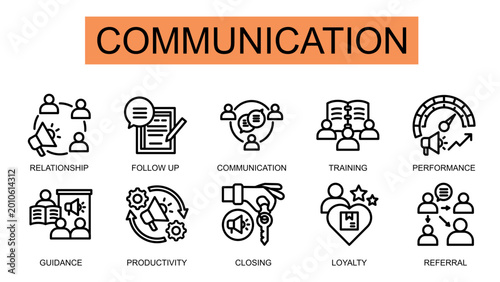 Communication Icon Set