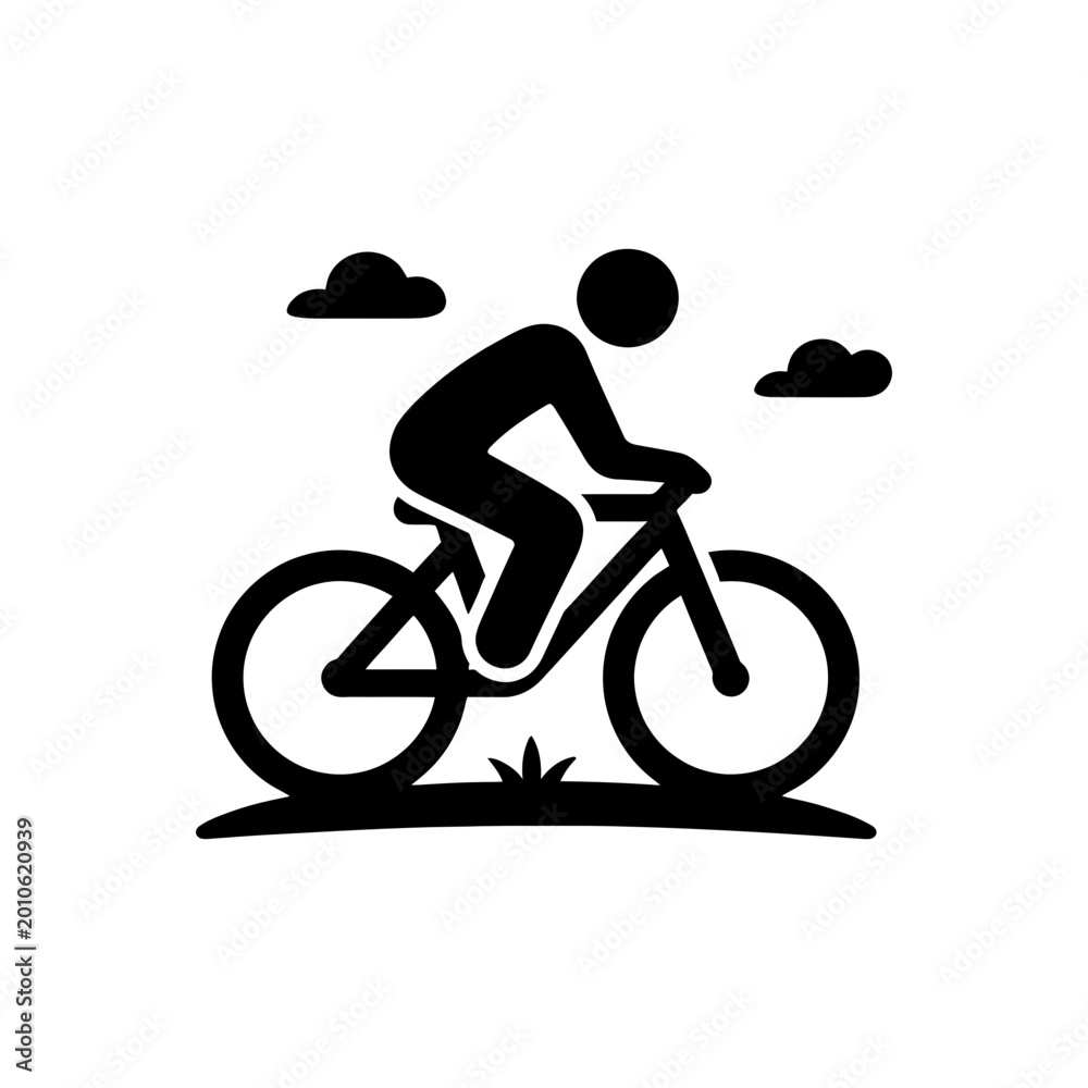 Obraz premium Cycling Outdoor Exercise Icon
