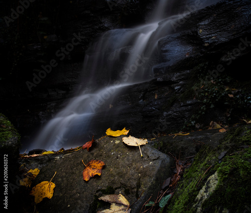 waterfall in autumn