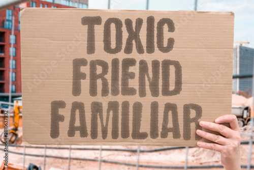 Billede på lærred "Toxic Friend Familiar" Harmful companions persist because familiarity feels safer than solitude