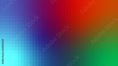 Bild auf Leinwand Abstract digital background featuring a vibrant gradient of blended colors in a
