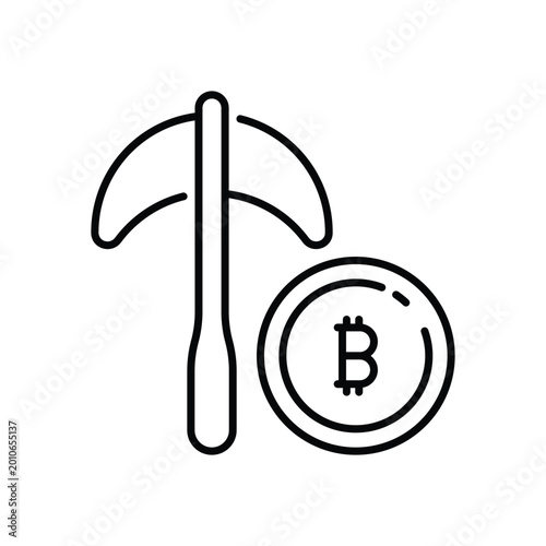 Mining vector icon