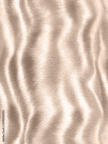 Watercolor sands waves in beige tones striped seamless pattern. Perfect for summer fabrics, home decor, bedding, package, wallpaper.