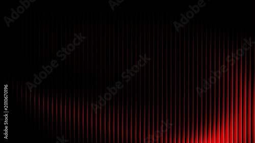 Photography Abstract vertical red lines gradient pattern on dark background featuring dynami