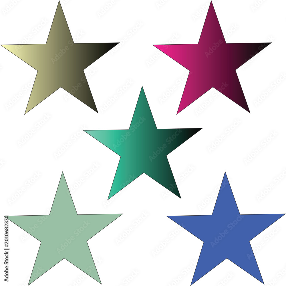Fototapeta premium set of stars