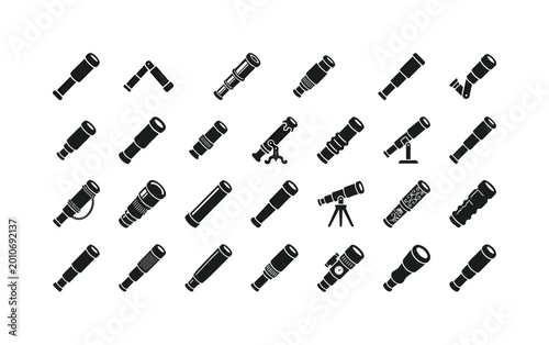 Spyglasses like handheld spyglasses, folding spyglasses, brass spyglasses, leather-wrapped spyglasses, telescopic spyglasses,