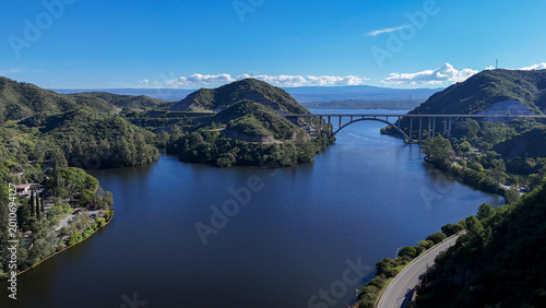 Bilde på lerret Puente jose manuel de la sota bridging lago san roque